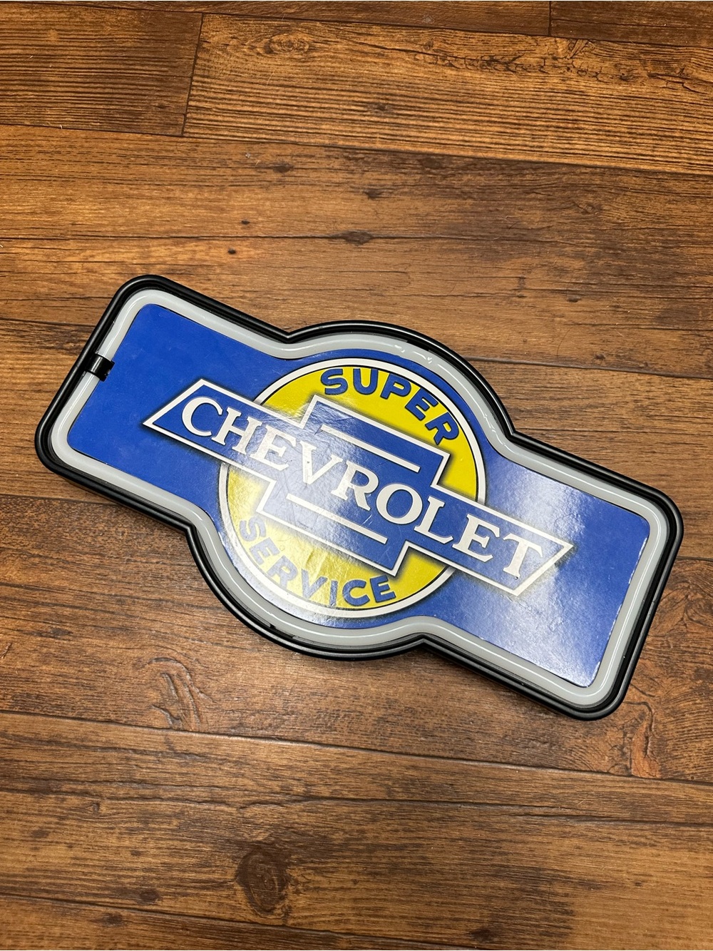Chevrolet Blue and Yellow Super Service Wall Sign